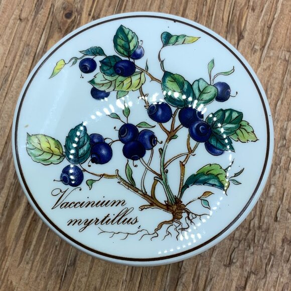 Villeroy and Boch Vintage German Myrtillus Porcelain Berries Trinket Box - Picture 1 of 7